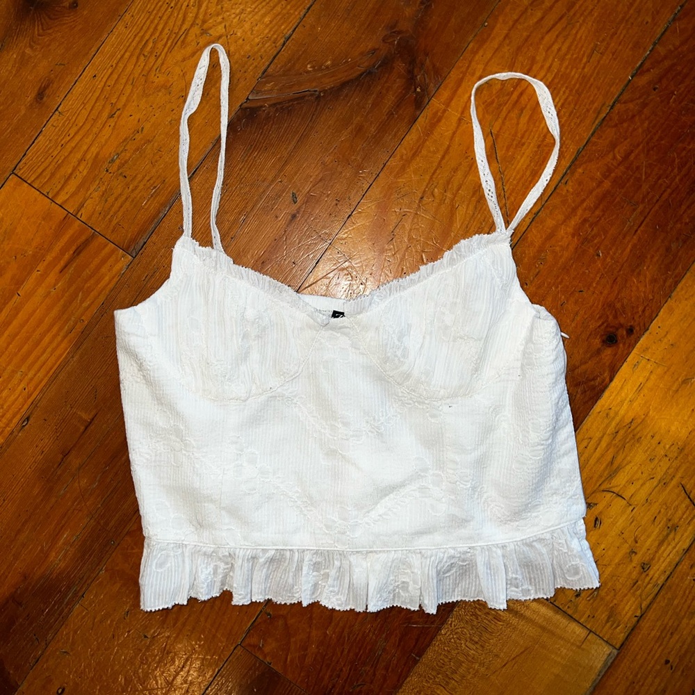 NWT white Zara corset